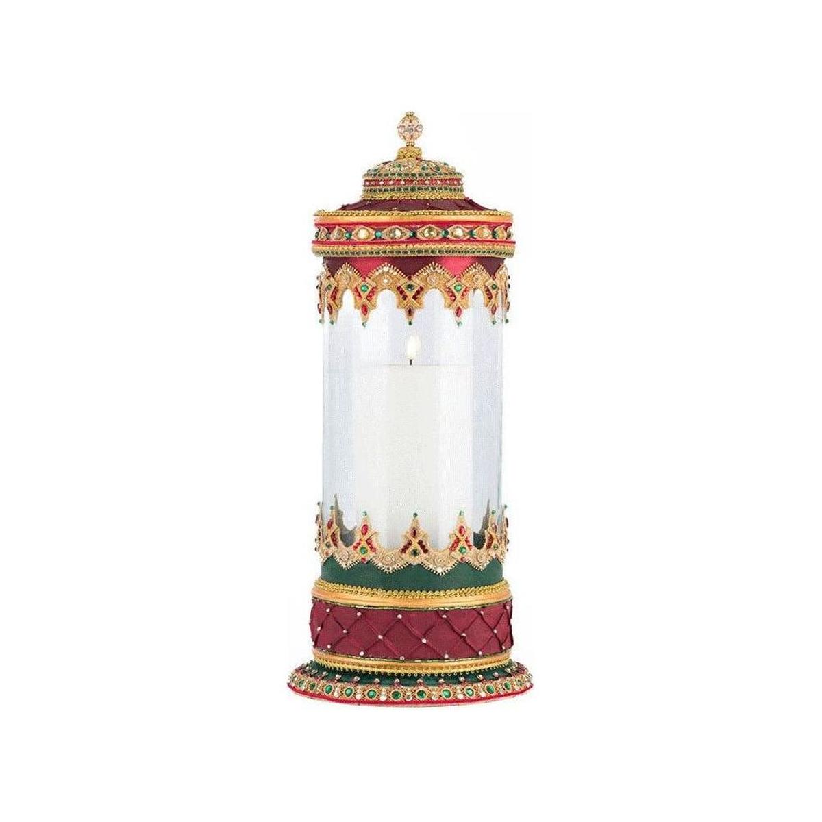 Shop For 21" Christmas Castle Hurricane Candle Holder