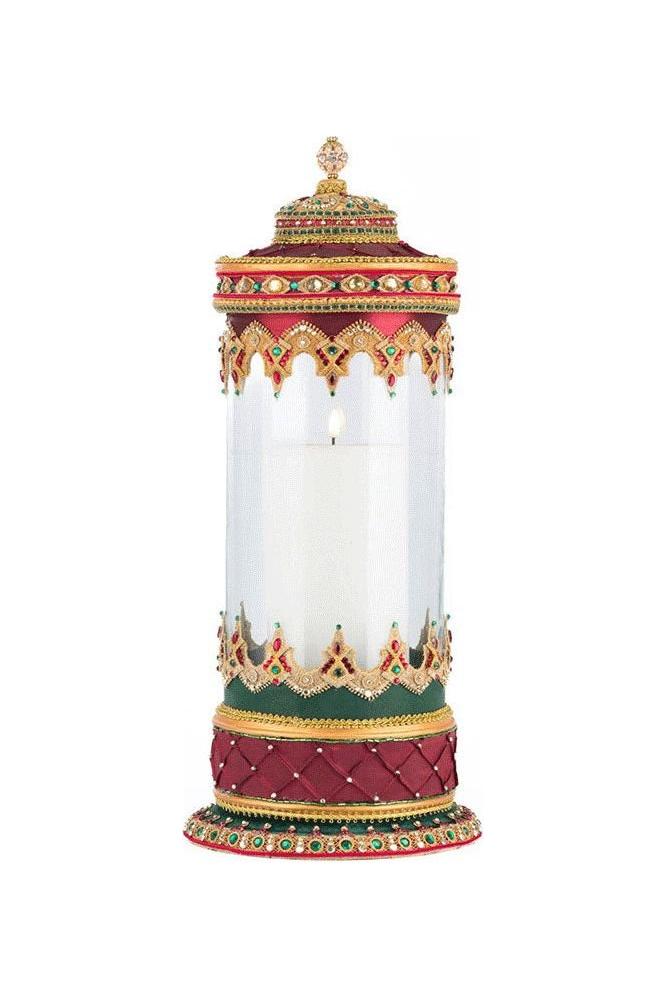 Shop For 21" Christmas Castle Hurricane Candle Holder