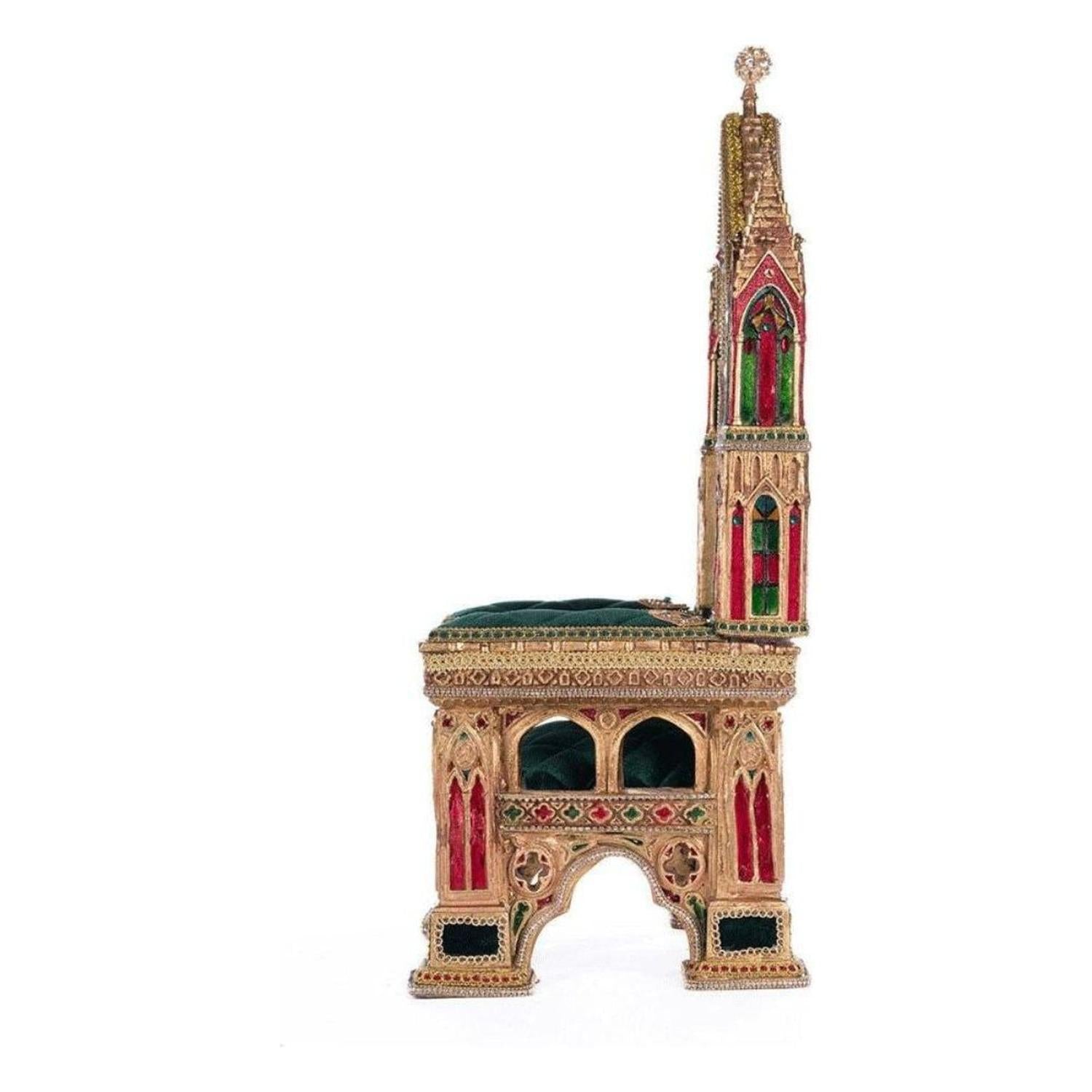 21" Christmas Castle Santa Chair