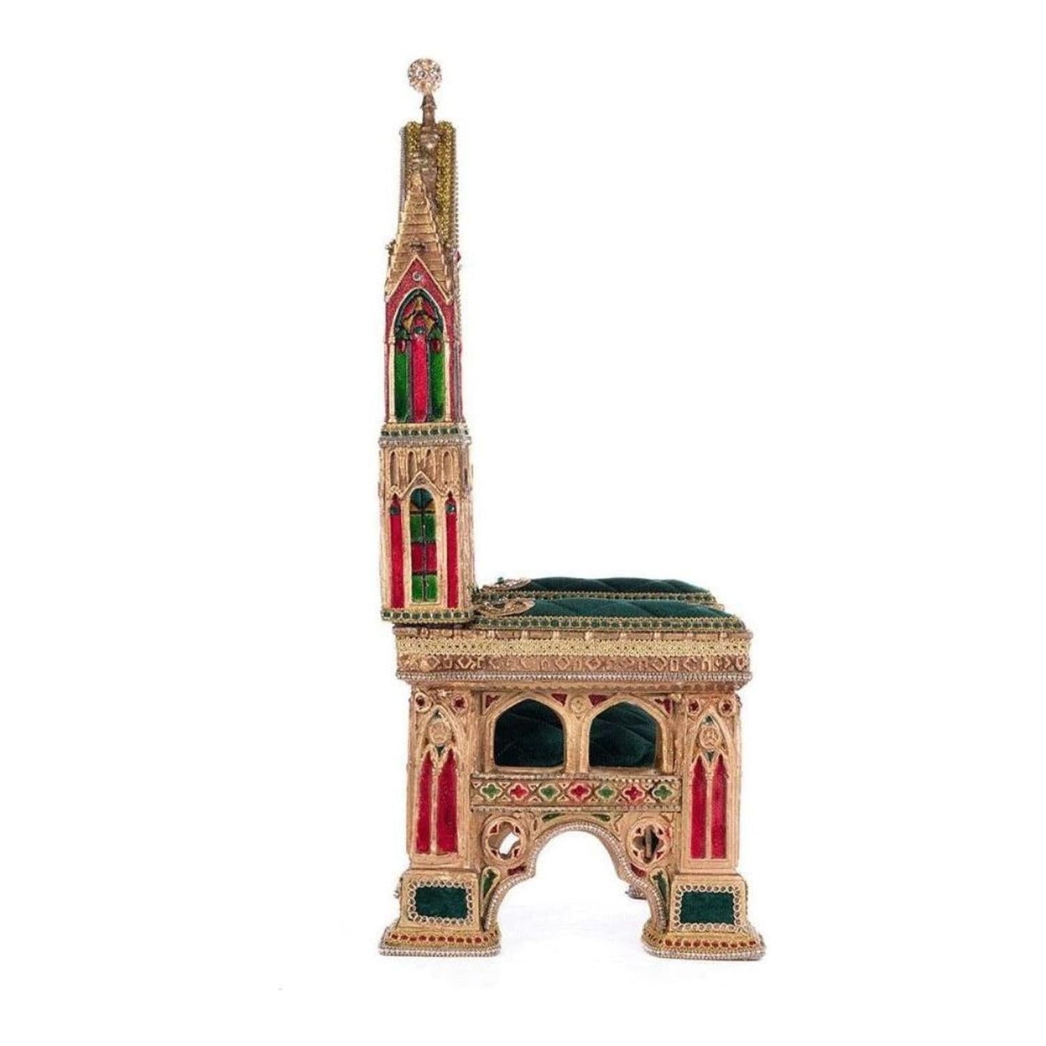 21" Christmas Castle Santa Chair