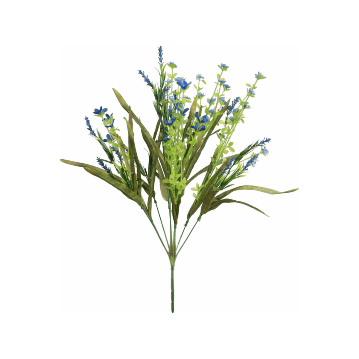 Shop For 21" Flower & Grasses Filler Bush: Blue
