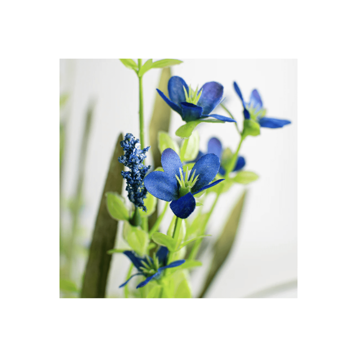Shop For 21" Flower & Grasses Filler Bush: Blue