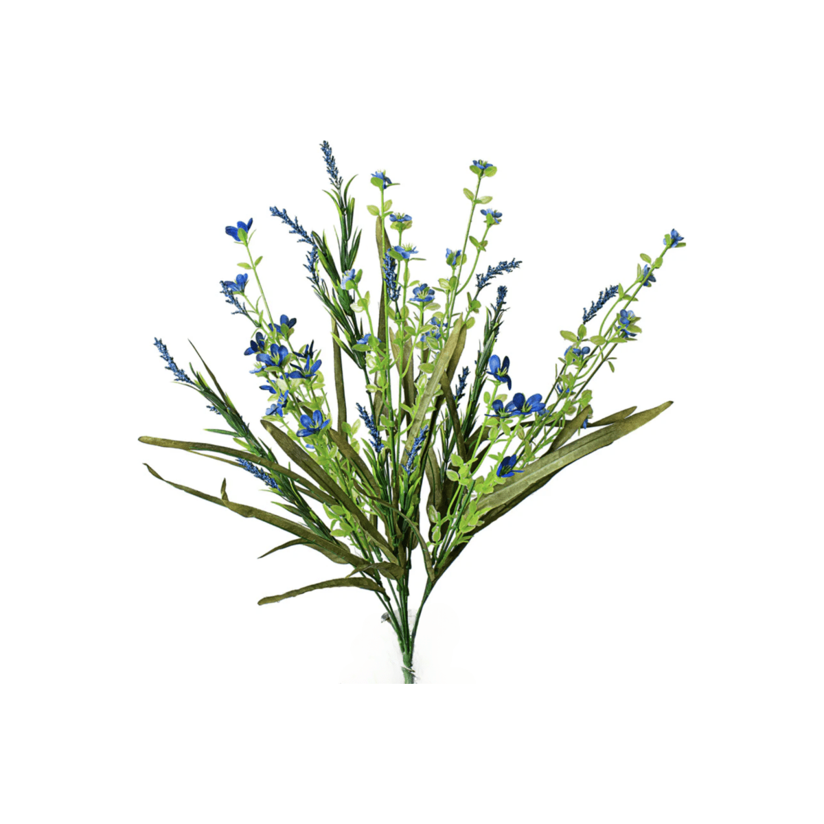 Shop For 21" Flower & Grasses Filler Bush: Blue