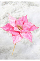 Shop For 21" Hot Pink Velvet Poinsettia Stem at Michelle's aDOORable Creations