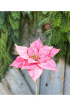 Shop For 21" Hot Pink Velvet Poinsettia Stem at Michelle's aDOORable Creations