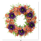 Shop For 21” Mixed Daisy Artificial Wreath