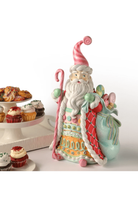 Shop For 21" Resin Pastel Peppermint Candy Santa