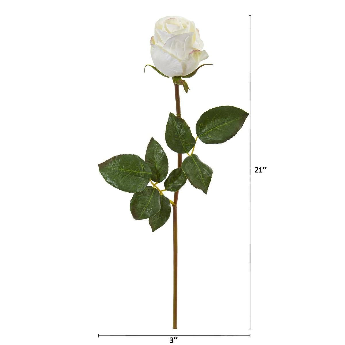 Shop For 21” Rose Bud Artificial Flower (Set of 6)