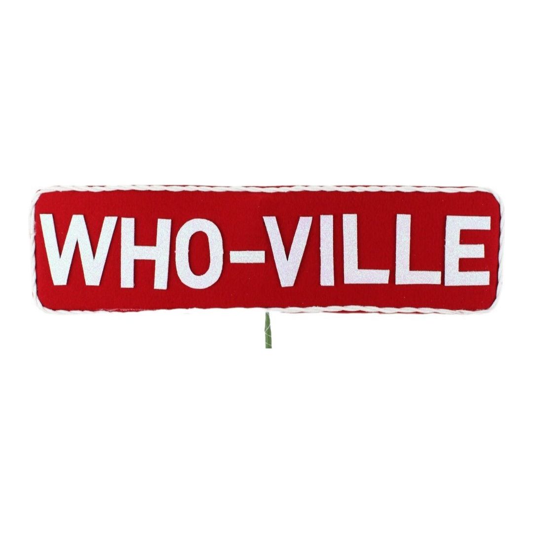 Shop For 21" Who - Ville Felt Sign