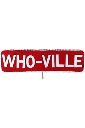 Shop For 21" Who - Ville Felt Sign