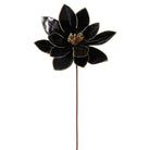 Shop For 21in Black Metallic Poinsettia Stem