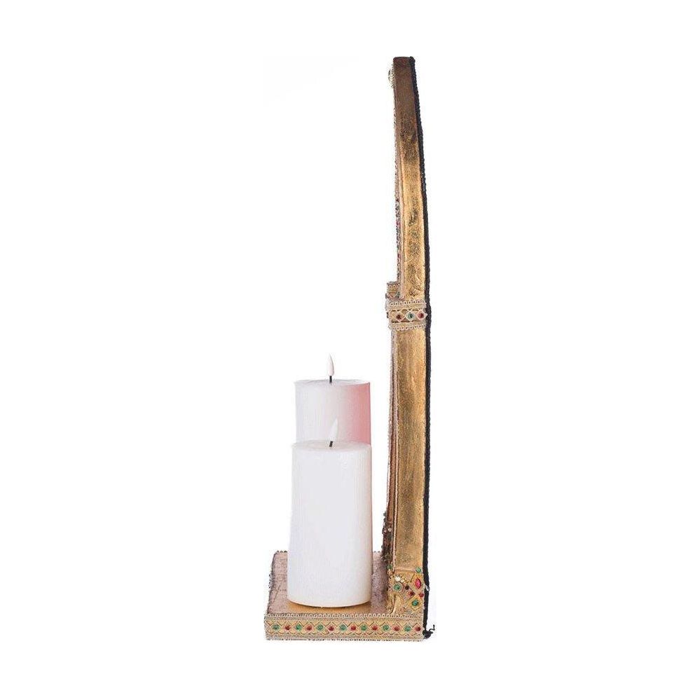 Shop For 22" Christmas Castle Pillar Candle Holder
