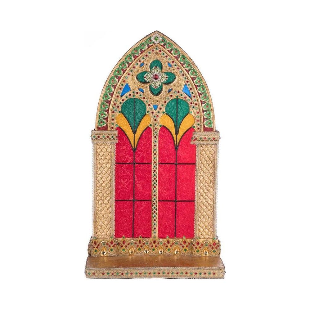 Shop For 22" Christmas Castle Pillar Candle Holder