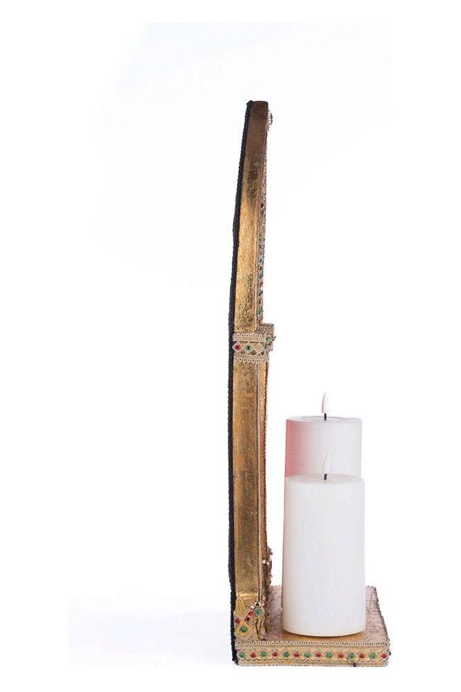 Shop For 22" Christmas Castle Pillar Candle Holder