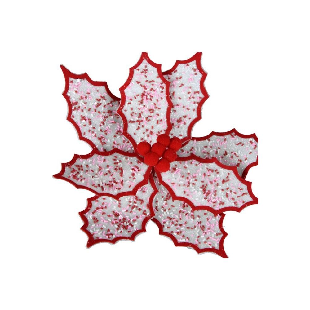 Shop For 22" Confetti Poinsettia Stem: Red