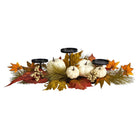 Shop For 22” Fall Pumpkin and Maple Leaf Autumn Candelabrum