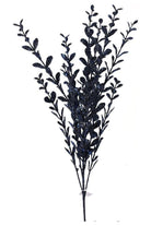 Shop For 22" Glitter Boxwood Spray: Midnight Blue