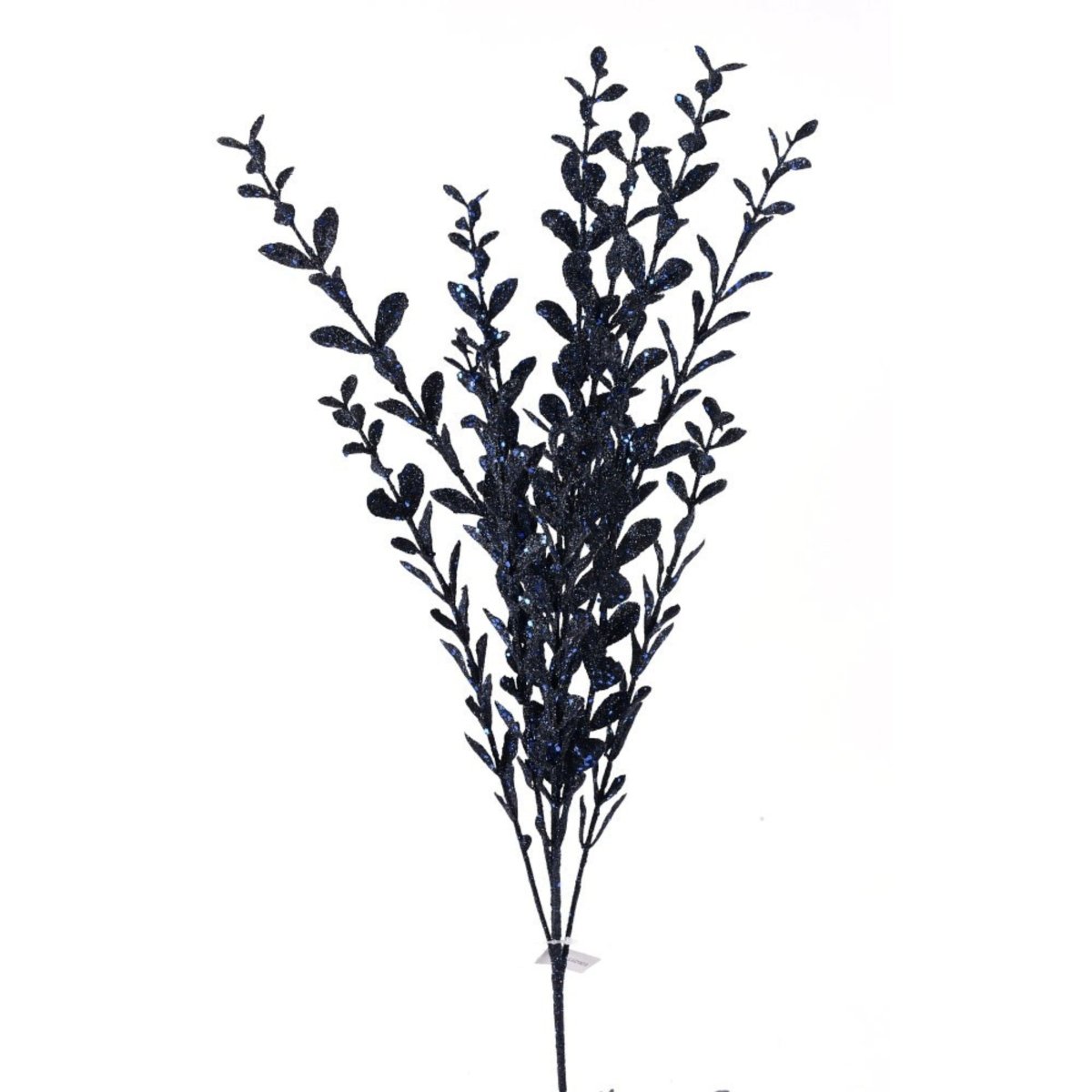 Shop For 22" Glitter Boxwood Spray: Midnight Blue