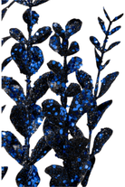 Shop For 22" Glitter Boxwood Spray: Midnight Blue