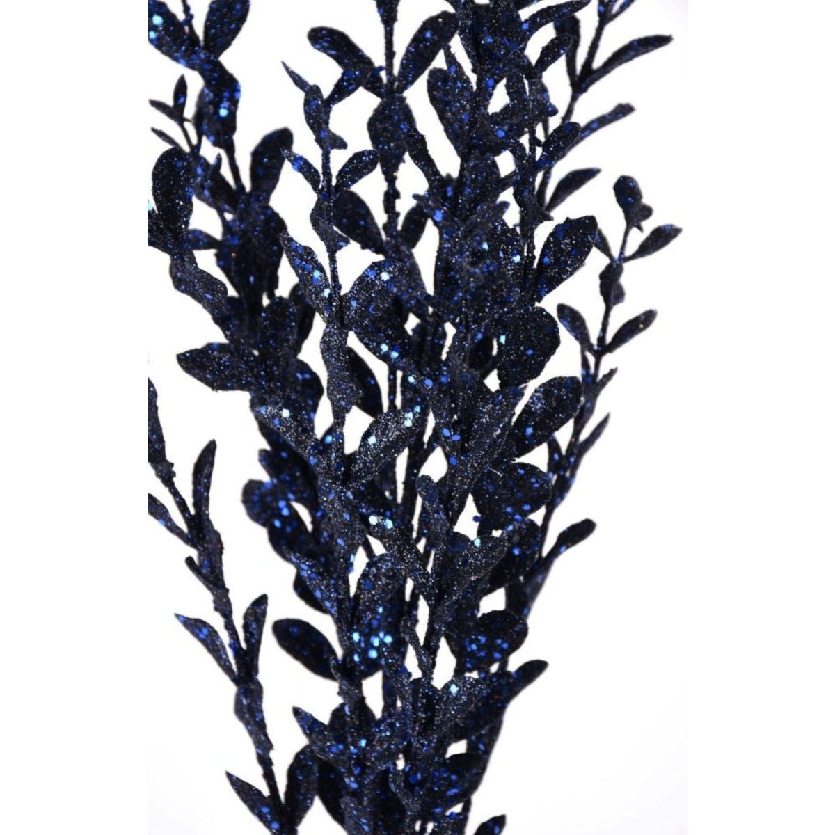 Shop For 22" Glitter Boxwood Spray: Midnight Blue