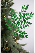 Shop For 22" Honey Locust Glitter Spray: Holiday Green