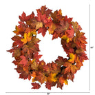 Shop For 22” Maple Leaf Artificial Wreath