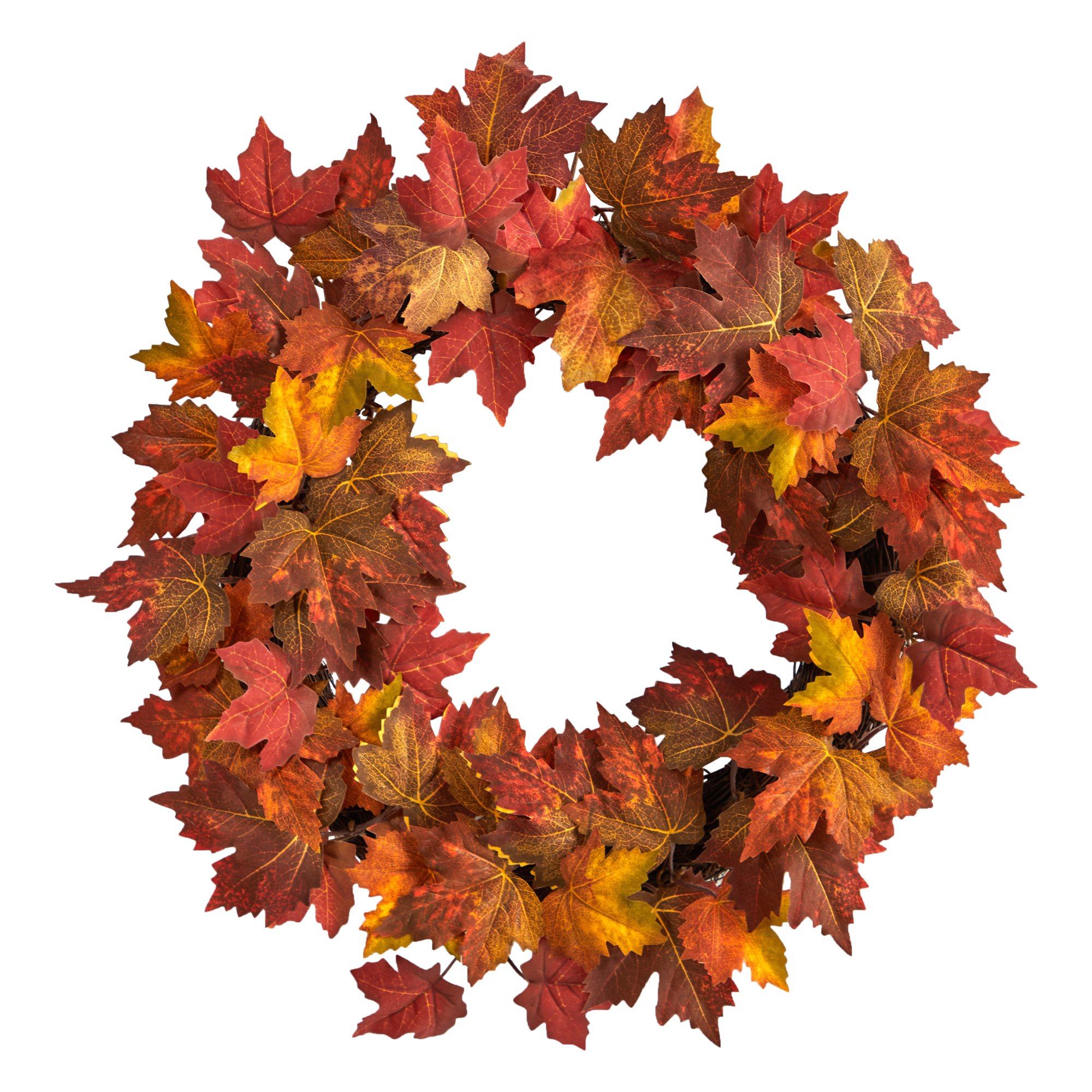 Shop For 22” Maple Leaf Artificial Wreath