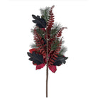 Shop For 22" Merry Red Poinsettia Fern Spray