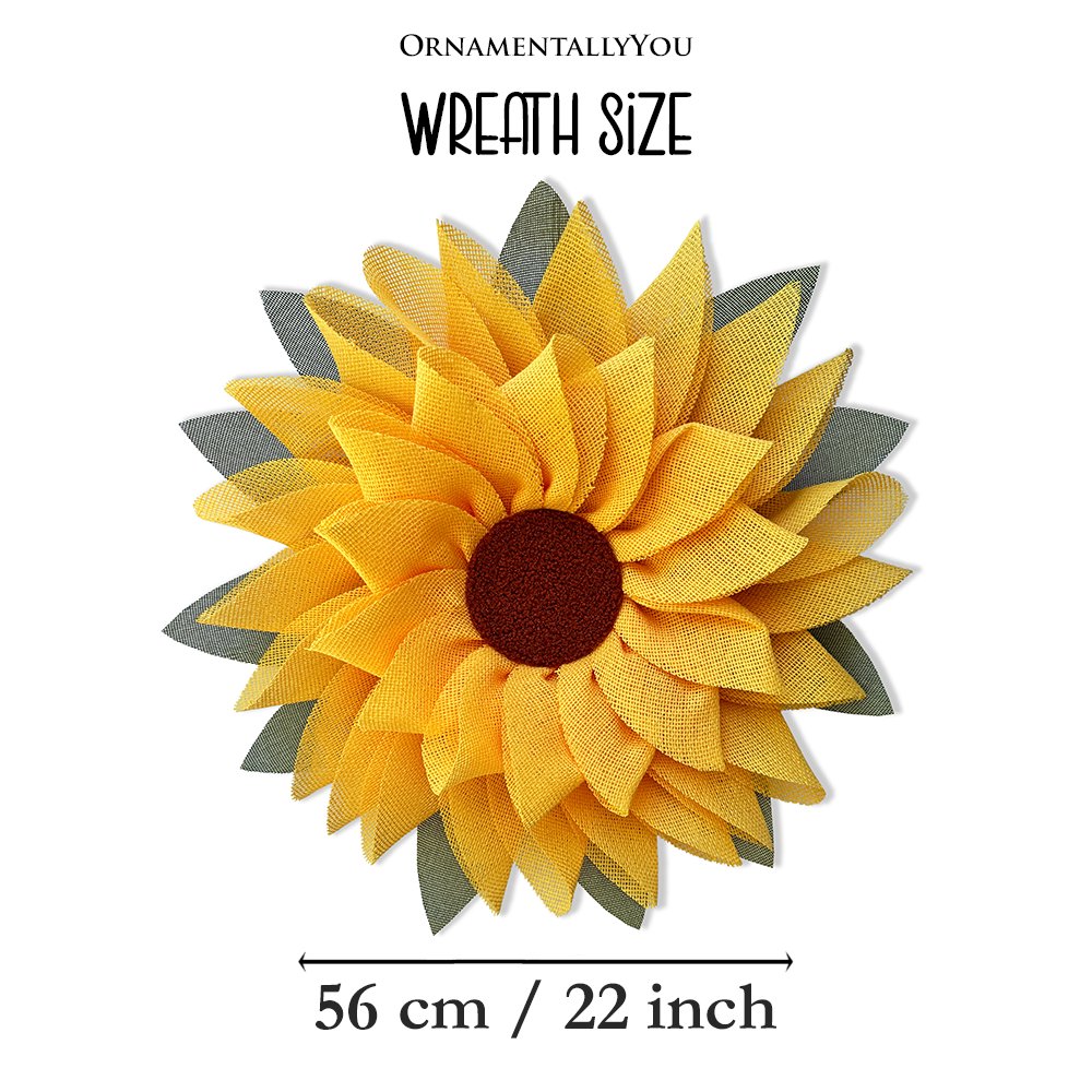 Shop For 22" Rustic Burlap Sunflower Wreath