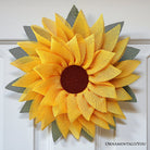 Shop For 22" Rustic Burlap Sunflower Wreath
