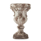 Shop For 22.25 Inch Cream & Rust Floral Embossed Urn