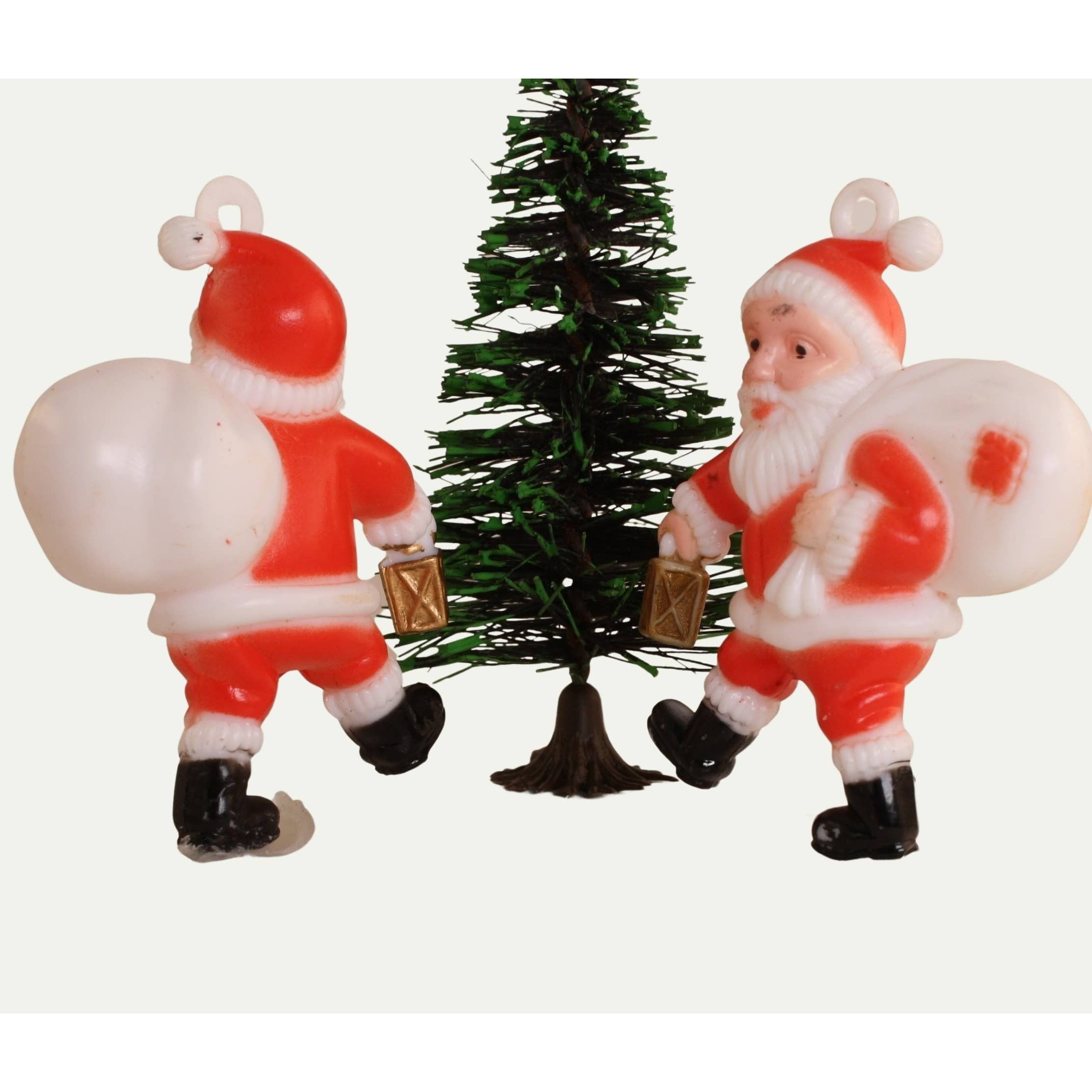 Shop For 2.25 inch Retro Style Santa, Set of 2