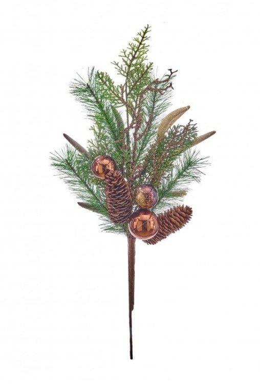 Shop For 22in Antler Pine Cone Spray
