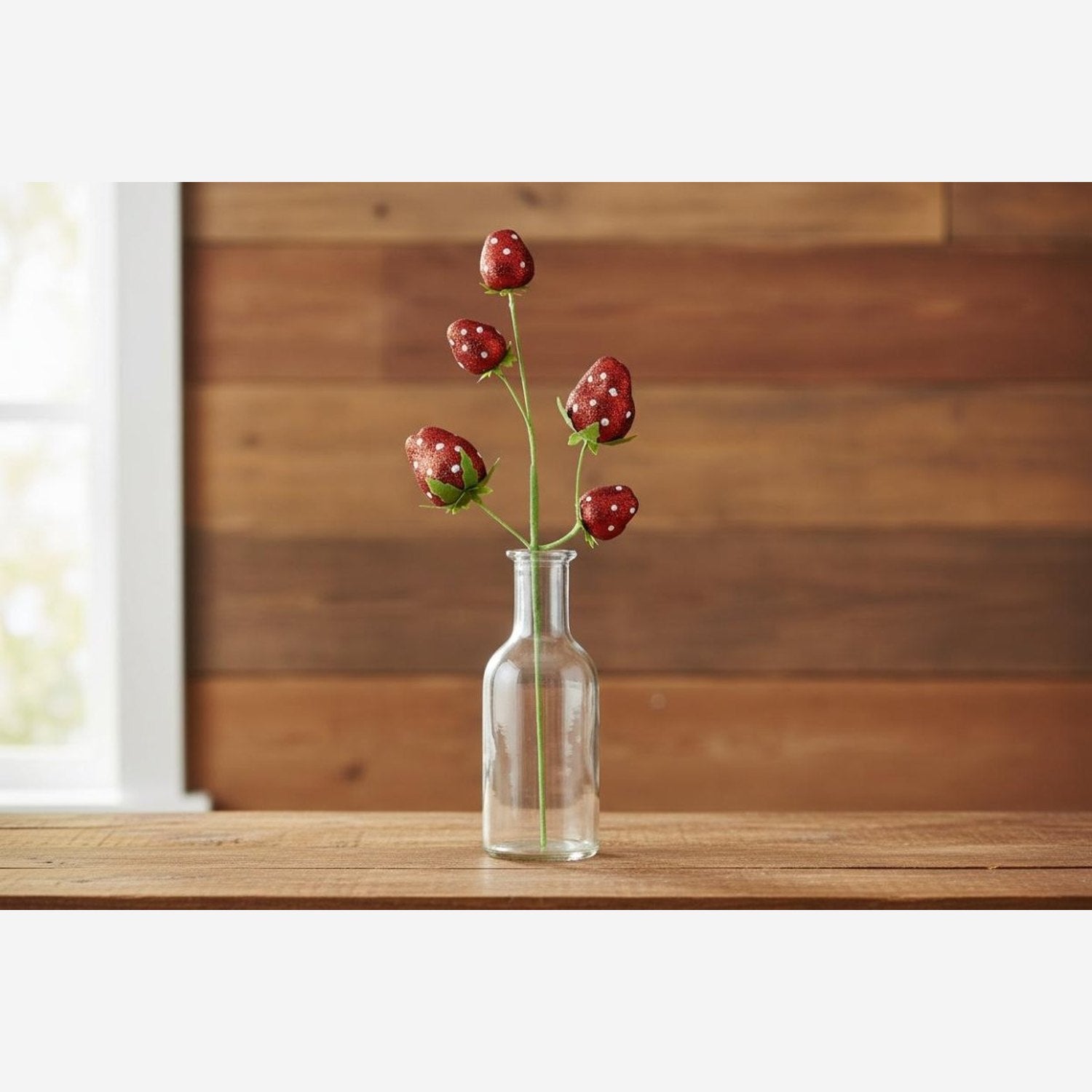 Shop For 22in Glitter Polka Dot Strawberry Spray