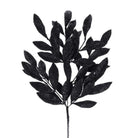 Shop For 23" Bay Leaf Glitter Spray: Black
