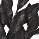 Shop For 23" Bay Leaf Glitter Spray: Black