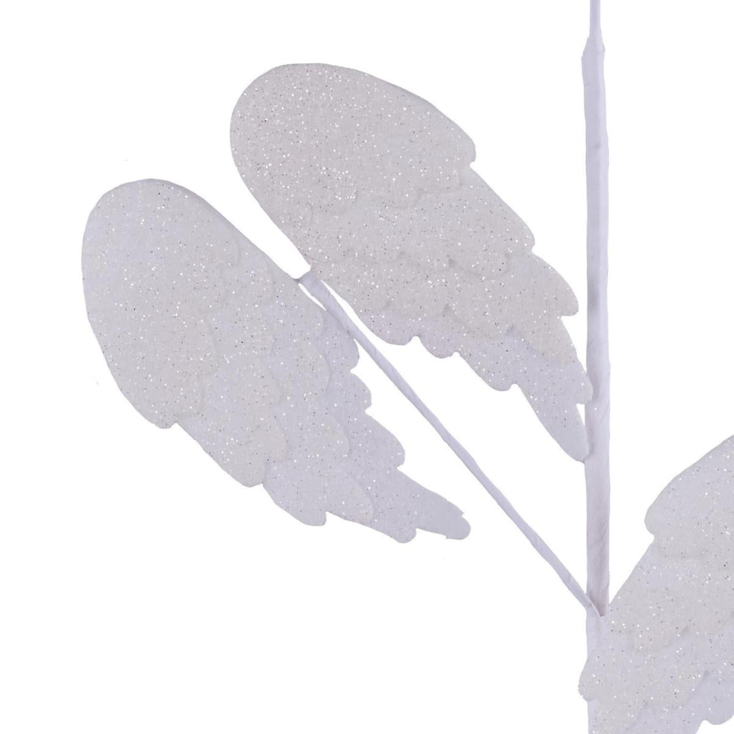 Shop For 23" Felt Glitter Angel Wing Spray: White