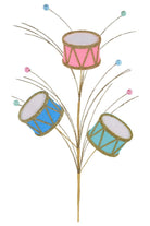 Shop For 23" Felt Glitter Nutcracker Drum Spray: Pastel