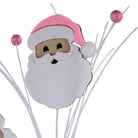 Shop For 23" Felt Glitter Santa Face Spray: Pink