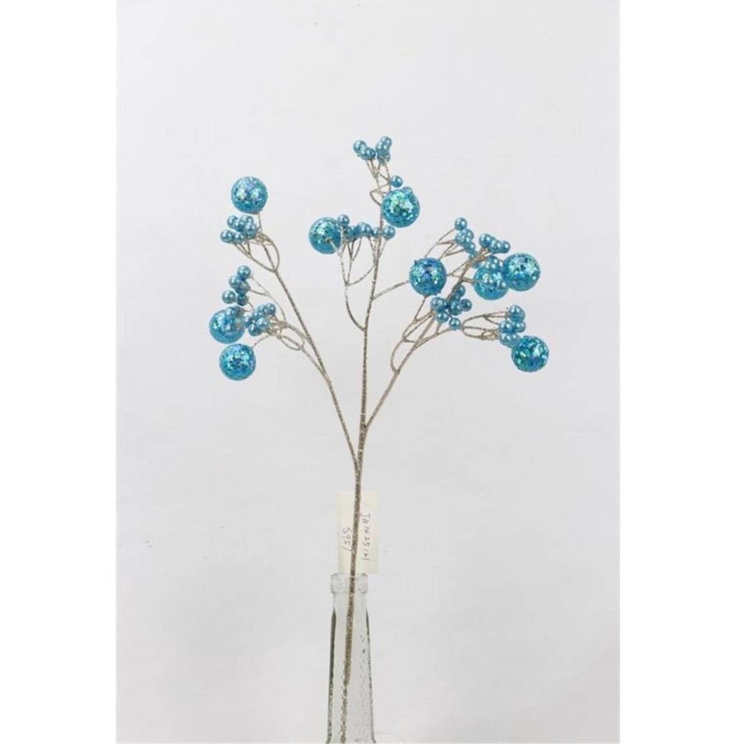 23" Glitter Ball Spray: Blue