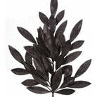 Shop For 23" Glitter Bay Leaf Spray: Black