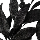 Shop For 23" Glitter Bay Leaf Spray: Black