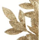 Shop For 23" Glitter Bay Leaf Spray: Gold