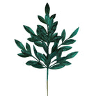 Shop For 23" Glitter Bay Leaf Spray: Hunter Green
