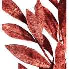 Shop For 23" Glitter Bay Leaf Spray: Red