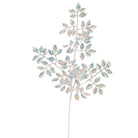Shop For 23" Glitter Metallic Mini Leaf Spray: Iridescent