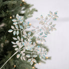 Shop For 23" Glitter Metallic Mini Leaf Spray: Iridescent