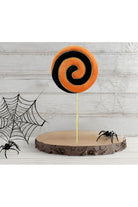 Shop For 23" Lollipop Spray: Orange/Black at Michelle's aDOORable Creations