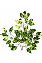 Shop For 23" Metallic Ficus Leaf Spray: Lime Green (Set of 12)