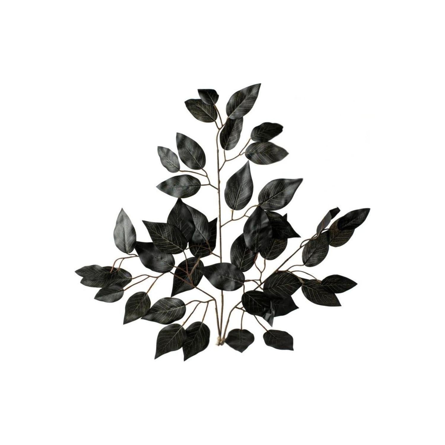 Shop For 23" Silk Ficus Spray: Black (Set of 12)